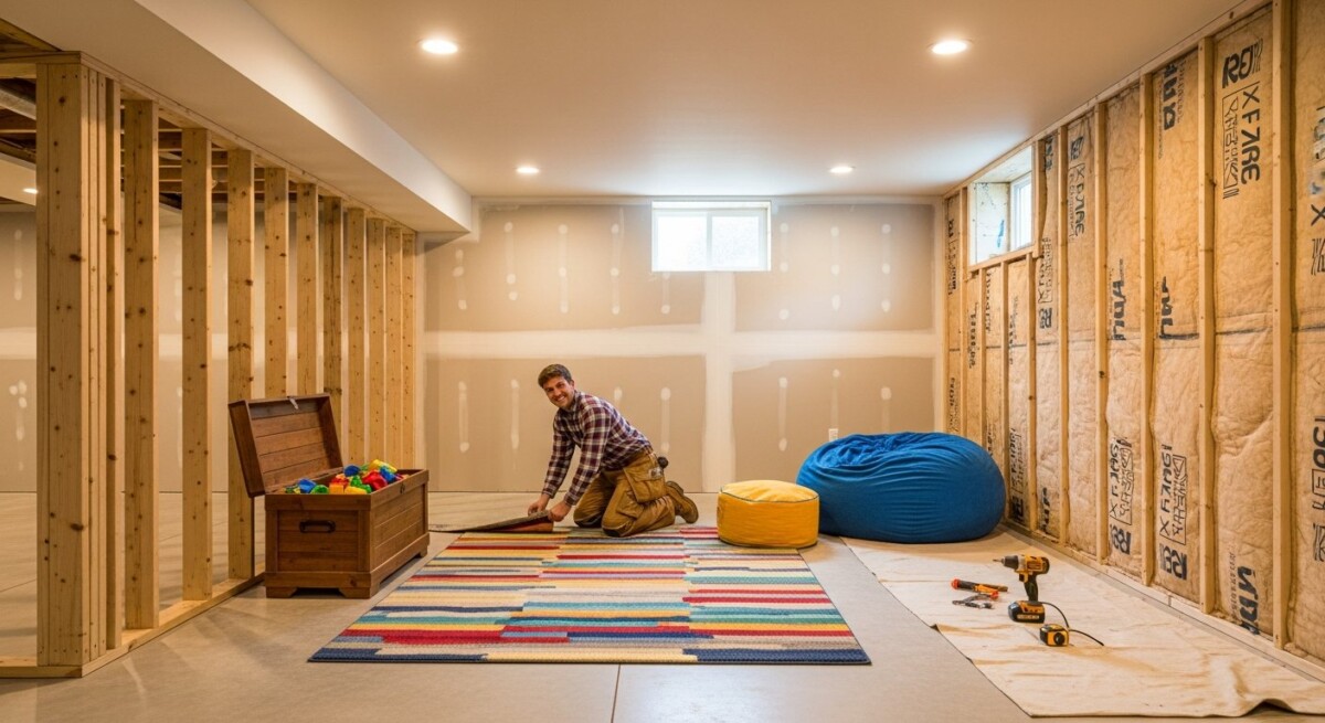 Affordable basement remodeling solutions for families