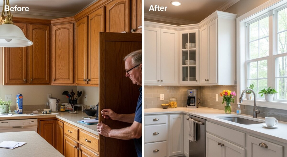 before and after remodeling